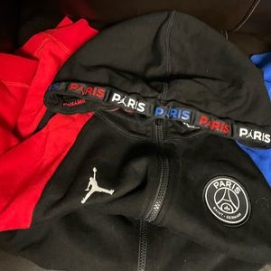 blue and red psg tracksuit